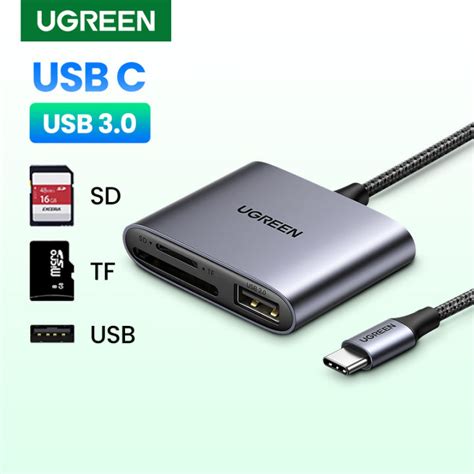 Ugreen Usb C Card Reader Type C To Usb Sd Micro Sd Card Reader For Ipad Laptop Accessories