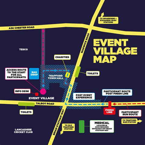 Event Village Map - Manchester Half Marathon