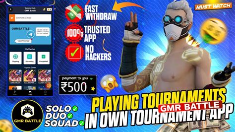 Playing Tournaments In My Own Tournament App Earn Money Entry