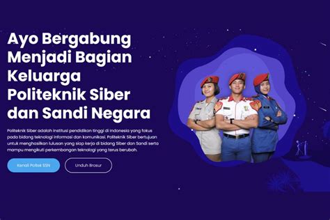 Pendaftaran Poltek Ssn Jadwal Kuota Siap Kerja Di Bssn