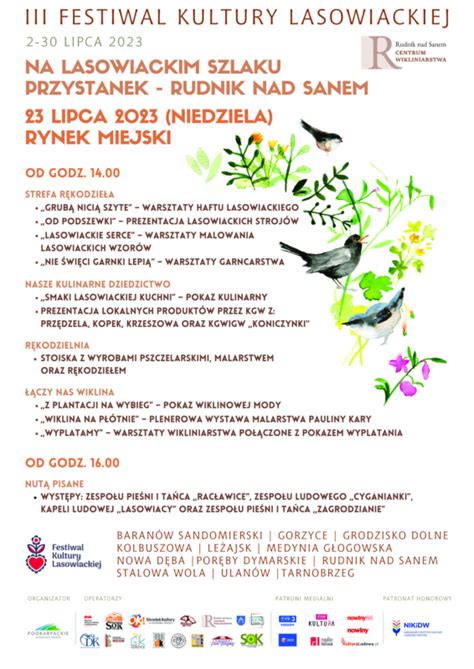 Iii Festiwal Kultury Lasowiackiej Gmina I Miasto Rudnik Nad Sanem