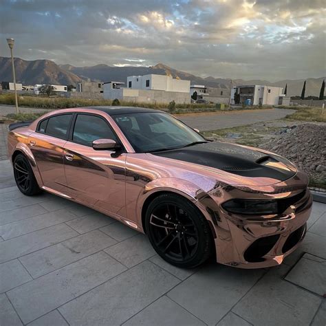 Chrome Rose Gold Car Wrap| Chrome Mirror Rose Gold Vinyl Wrap