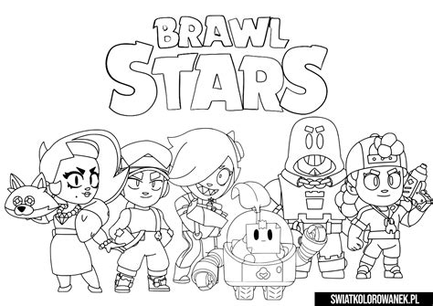 Nowi zadymiarze z BrawlStars! Nowe Malowanki. - ŚwiatKolorowanek.pl