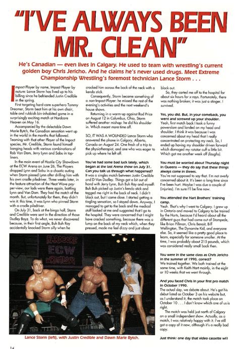 Wrestling Magazine On Twitter Powerslam Interview With Lance Storm