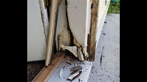 Repair Rotting Door Frame With Composite Pvc Wood Youtube