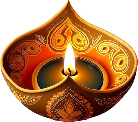 Diya Colorido Rangoli Diwali Festivais Na índia Clipart PNG Diya