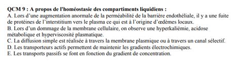 Transports Passifs Transports Actifs Ue B Biophysique Physiologie