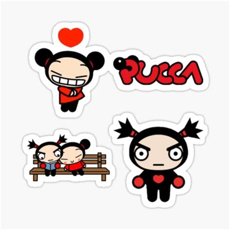 PUCCA AND GARU Sticker For Sale By Kamelia 100K Redbubble