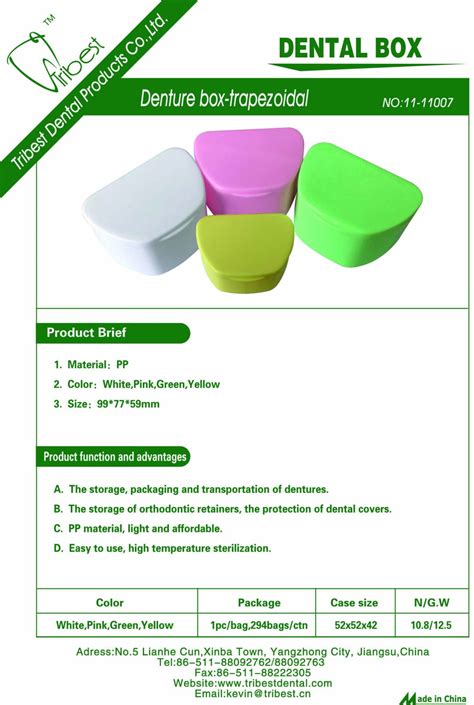 Denture box - Tribest Dental