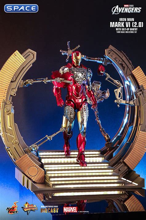 1 6 Scale Iron Man Mark Vi 2 0 With Suit Up Gantry Movie Masterpiece