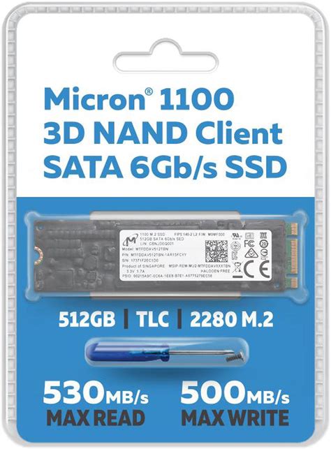 Micron 1100 512gb Tlc 3d Nand M2 Client Ssd