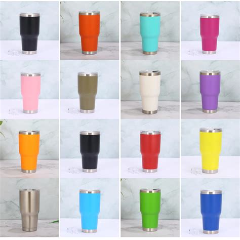 Custom Pack Tumblers 30oz Stainless Steel Tumbler Vacuum Insulated Slip