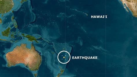 No Tsunami Threat To Hawaiʻi After Strong Earthquakes Near Fiji