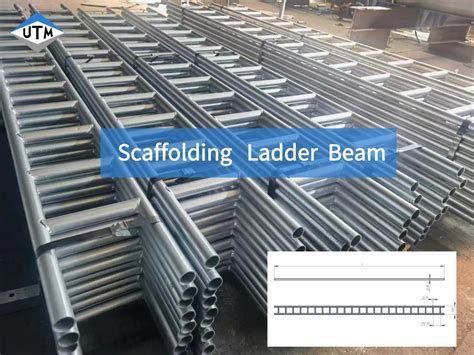 Hot DIP Galvanized Scaffold Q235 Steel Ladder Beam For Scaffolding