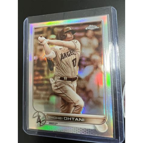 2022 Topps Chrome Shohei Ohtani 大谷翔平 球員卡 金屬色閃卡 稀有 蝦皮購物