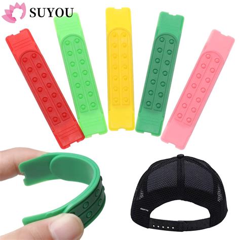 SUYOU 5 Sets Hot Snapback Strap Replacement 14 Holes Strap Snapback