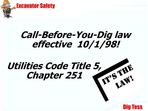 Ppt Texas Excavation Safety System Presents Powerpoint