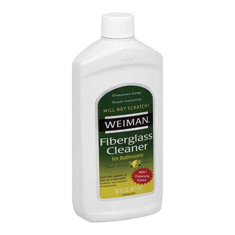 Weiman Tub Tile And Fiberglass Cleaner Case Of 6 16 Oz