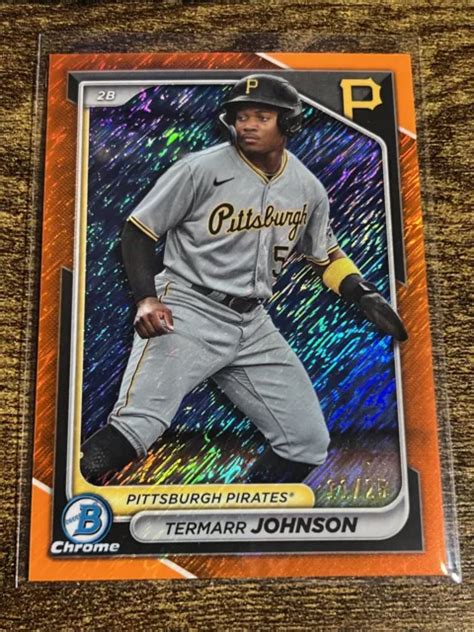 Bowman Chrome Termarr Johnson R Fracteur Scintillant Orange