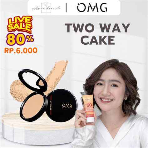 Jual GET 1 GIFT OMG Oh My Glam Coverlast Two Way Cake 12 G Bedak