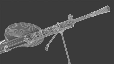 Degtyaryov Machine Gun Low Poly 3d Model By Frezzy
