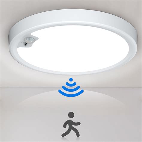 Motion Sensor Ceiling Light Wired LED Flush Mount Ceiling Light