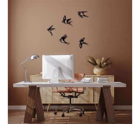 Décoration Murale En Métal Oiseaux En Vol Modèle 2 Toute l offre