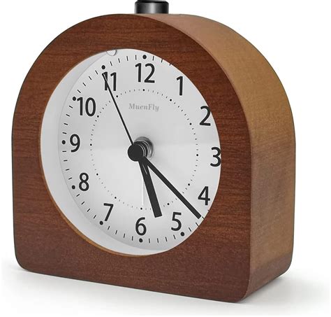 Amazon De Wecker Analog Ohne Ticken Wecker Holz Mit Snooze Wecker