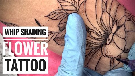 Whip Shading Flower Tattoo Process Youtube