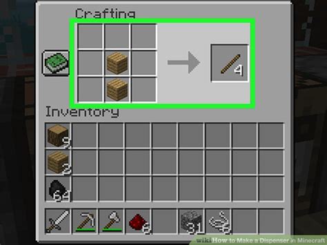 How To Make A Dispenser In Minecraft With Pictures Wikihow