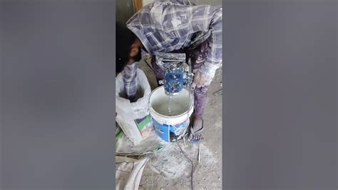 How To Mix Wall Putty Paste With Mixing Machine Asian Paints Tru Care