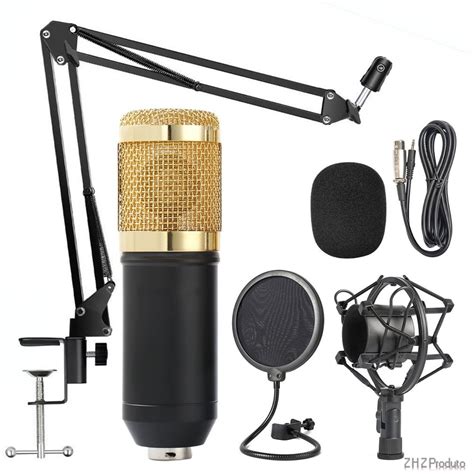 Microfone Est Dio Profissional Bm Pop Filter Aranha Frete Gr Tis