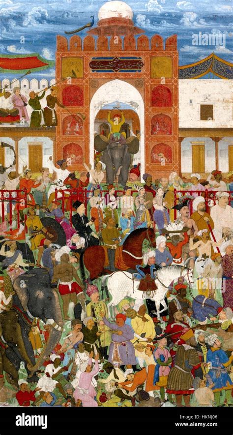 8 Abul Hasan Celebrations At The Accession Of Jahangir Jahangirnama