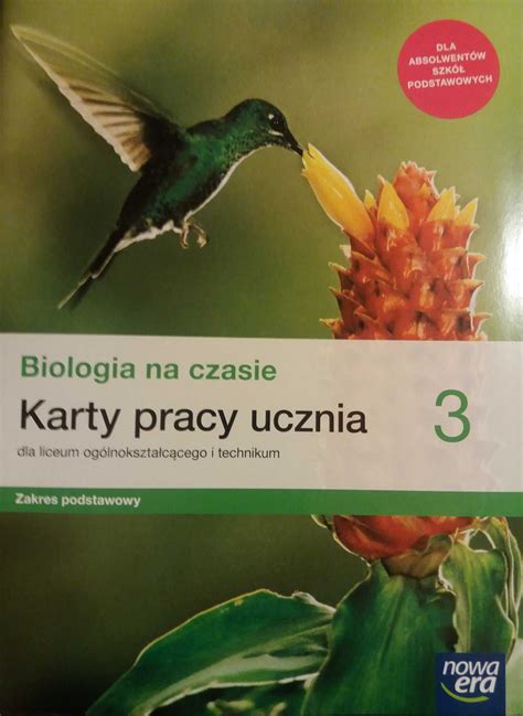 Biologia Lo Biologia Na Czasie Karty Pracy Ucznia Zp Nowa Era Radom