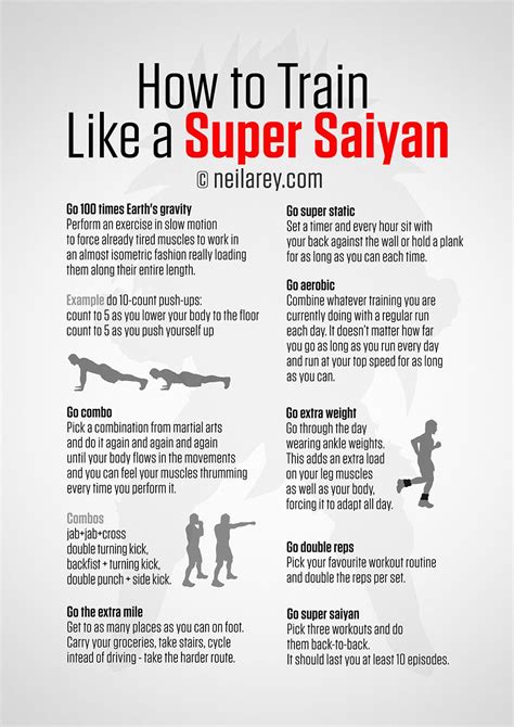 How To Train Like A Super Saiyan Saiyan Workout Super Saiyan Workout