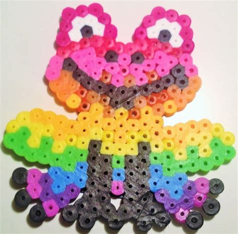 Perler Bead Rainbow Frog Perler Beads Crafts Perler Sexiz Pix