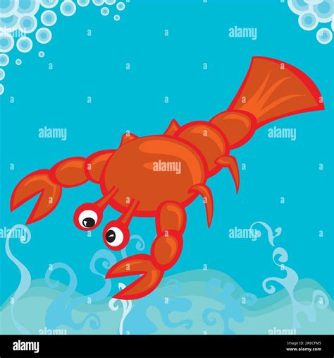 Vector Illustration Of A Lobster Stock Vector Image Art Alamy