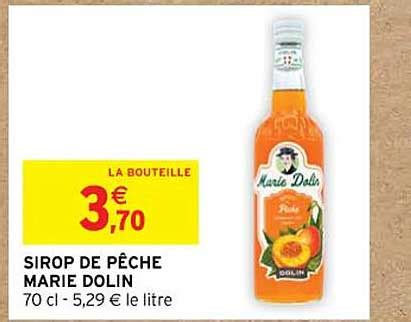 Promo Sirop De Pêche Marie Dolin chez Intermarché iCatalogue fr