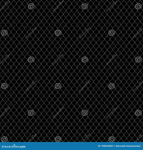 Metal Mesh. Structure Netting Fence. Dark Pattern. Seamless Background ...