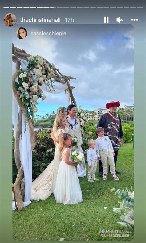 Christina Hall S Sons Walked Her Down The Aisle At Maui Wedding Photo