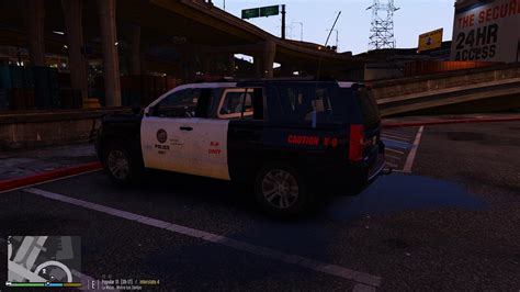 K9 Livery For 2015 Chevrolet Tahoe Lapd Gta5