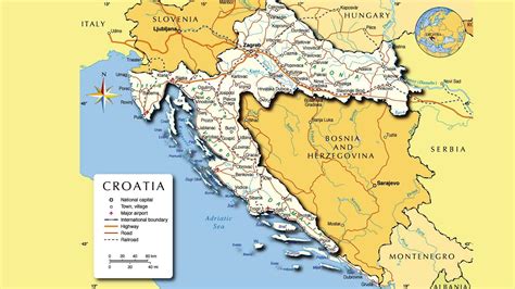 Croatia Political Map - HooDoo Wallpaper