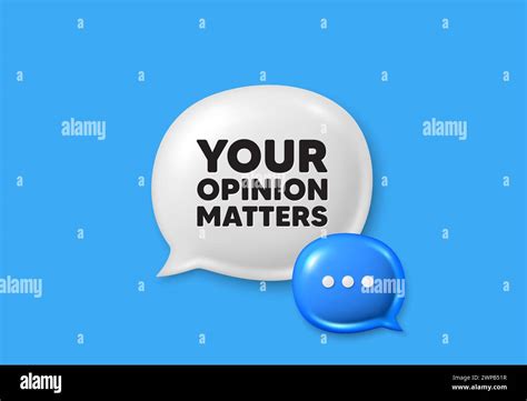 Your Opinion Matters Symbol Survey Or Feedback Sign Text Box Speech