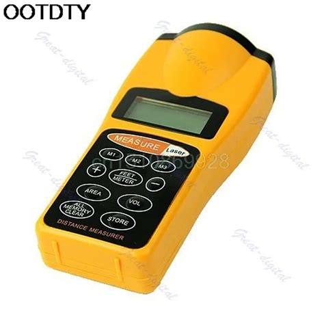 Lcd Ultrasonic Laser Pointer Distance Measure Range Finder Device 18m