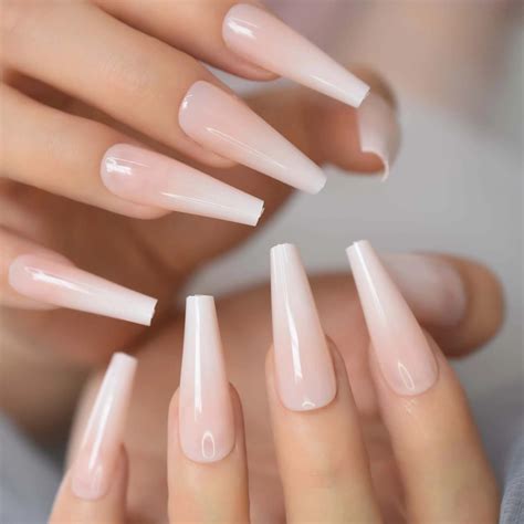 French Tip Ombre Coffin Nails Atelier Yuwa Ciao Jp