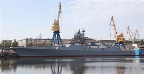 2560×1320 Pr 22350 Frigate Admiral Golovko At The Northern