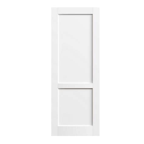 Tenoner 30 In X 80 In 2 Panel Mdf White Primed Wood Pre Finished Door Panel Interior Door