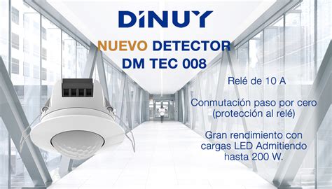 Nuevo Detector De Movimiento De Techo Dinuy Dm Tec