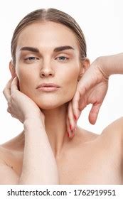Front View Nude Woman Covering Her Stock Photo 604132997 Shutterstock