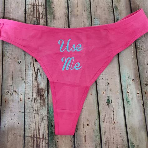 Naughty Valentines Thongs Naughty Thongs Use Me Thong Etsy